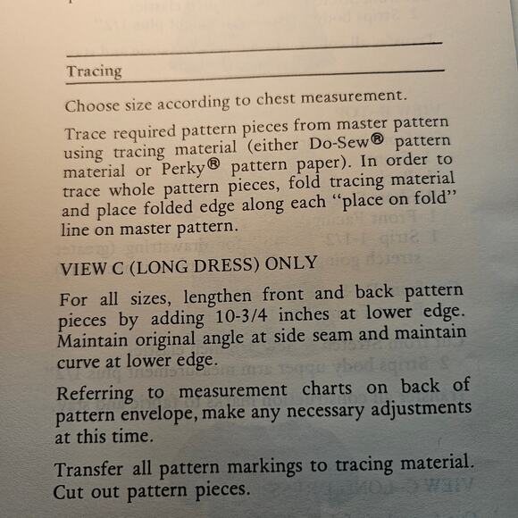 1979 Vintage 905 Girl's Peasant Dress & Blouse Stretch and Sew Chest Size 21-27 - Picture 7 of 8